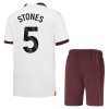 Conjunto (Camiseta+Pantalón Corto) Manchester City Stones 5 Segunda Equipación 23-24 - Niño